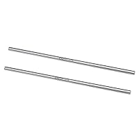 Vista 11 de uxcell Varilla de acero redonda, barra de torno HSS de 0.256 in, herramienta de 7.874 in de largo, para engranajes de eje, taladradora, máquina