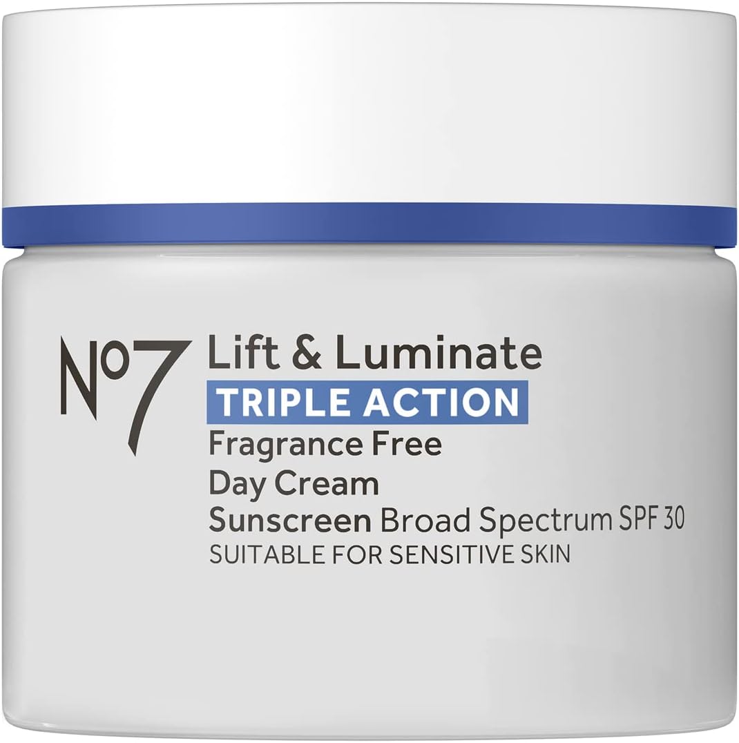 No7 Boots Lift & Luminate Triple Action Fragrance Free Day Cream SPF 30