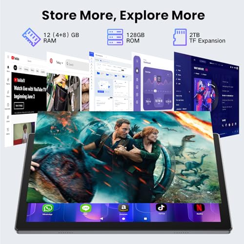Image of 10.1 inch Android 14 Tablet, 12GB RAM 64GB ROM, Octa-Core