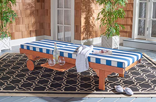 Safavieh-PAT7022J-Outdoor-Pacifica-Natural-and-Navy-Wheels-and-Side-Table-Chaise-Lounge 51fiKiXyYaL