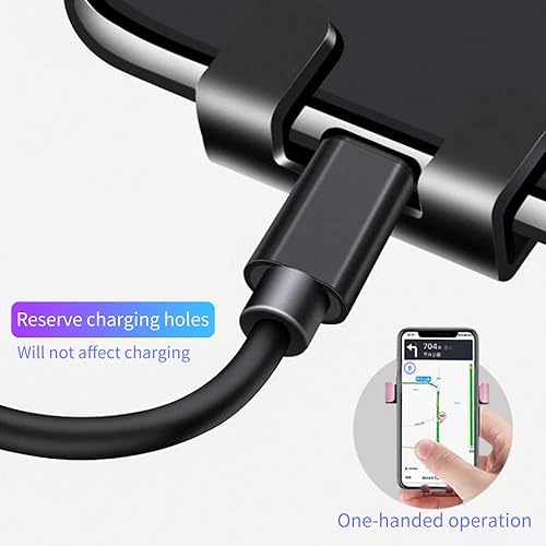 Miniatura 6 de Soporte de teléfono automático manos libres para BMW, rotación de 360, fácil instalación, compatible con teléfonos inteligentes de 4.7-5.5 pulgadas