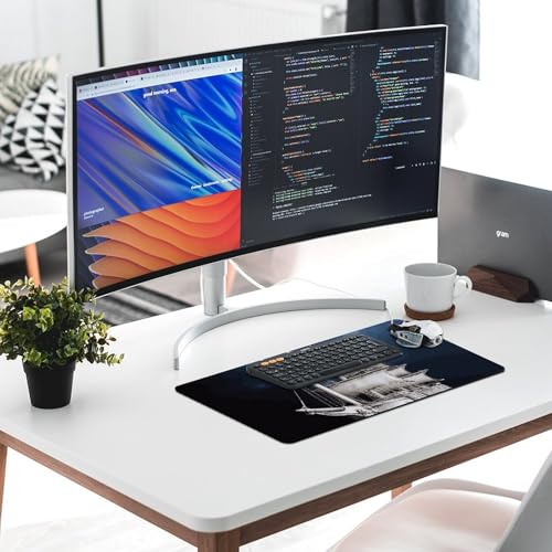 Tapis de souris de jeu grande taille avec surface micro-texturée
