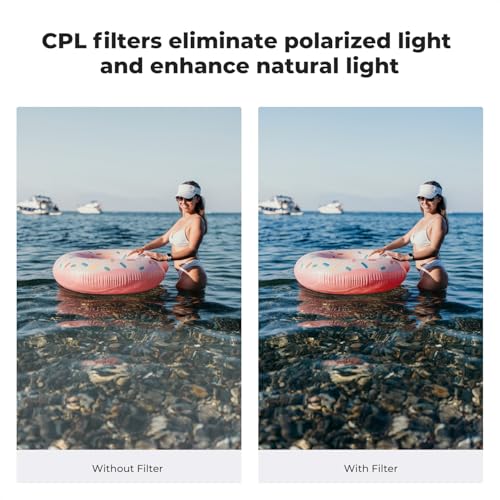 Image of K&F CONCEPT ND CPL Filter Set Compatible with DJI Osmo Nano Vlogging Camera, 6 Pack ND8 ND16 ND32 ND64 ND256 CPL Neutral Density Polarizing Action Camera Accessories, Multicoated HD Optical Glass
