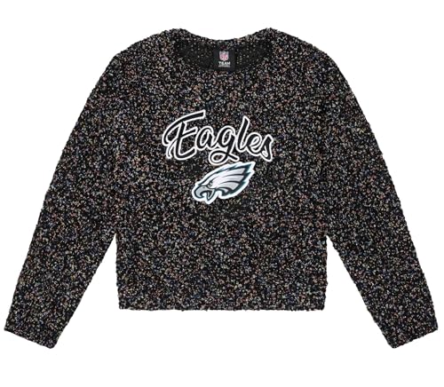 FOCO NFL Womens Comfy Sweater Sweatshirt (US, Alpha, Small, Regular, Regular, Philadelphia Eagles)
