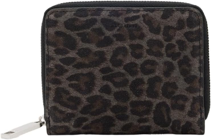 AllSaints Lena Leopard Wallet Leppo Brown W387XD One Size