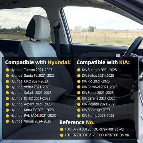 Image of Dasbecan 8 Inches LCD Touch Screen & Digitizer Compatible with Hyundai Tucson Santa Fe KIA Sorento Seltos 2021-2025 Navigation Display Replacement LMB5F00136 TDO-0797F00136