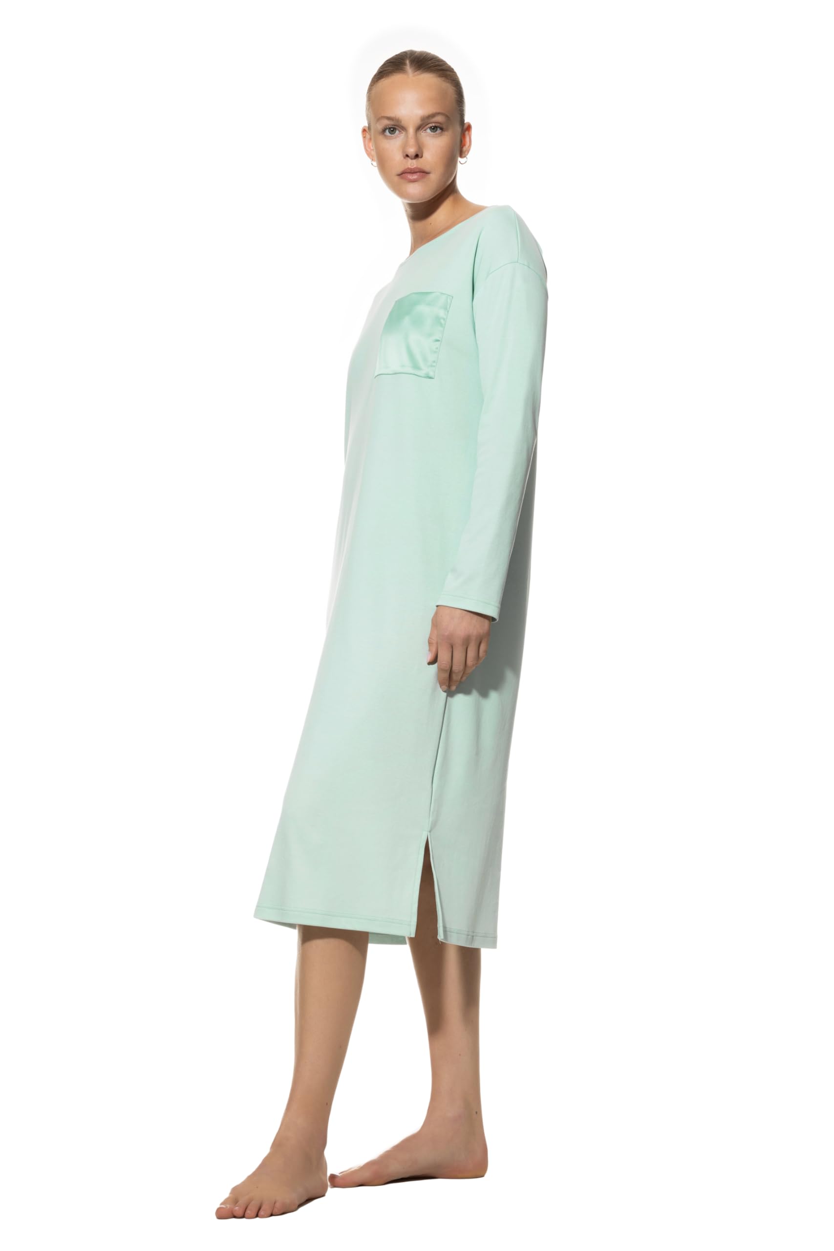 Mey Nachtwäsche Serie Malea Damen Nachthemden Sea Glass Light L(42)