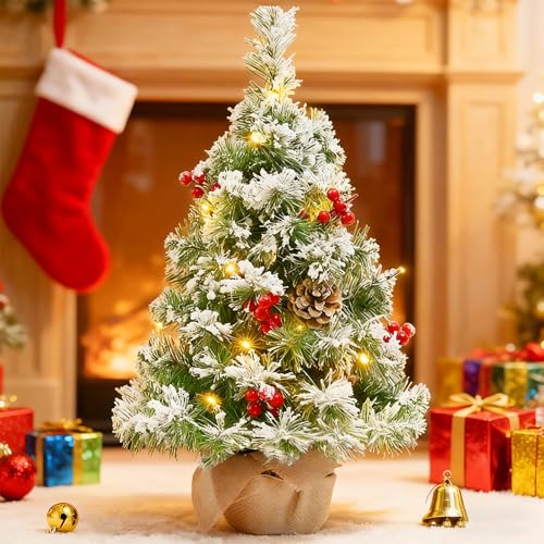 55cm Künstlicher Weihnachtsbaum Mit Beleuchtung, Kleiner...