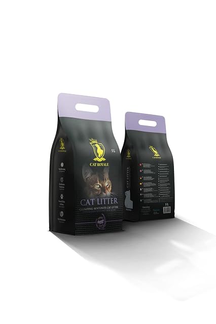 Foto 2 de 8 de Cat Royale Arena para gatos natural de bentonita sin perfume, 5 litros, alta absorción de líquidos, sin polvo