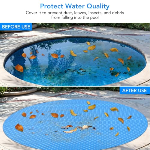 Cobertor Solar para Piscina 16x32 pies Rectangular Azul miniatura 6