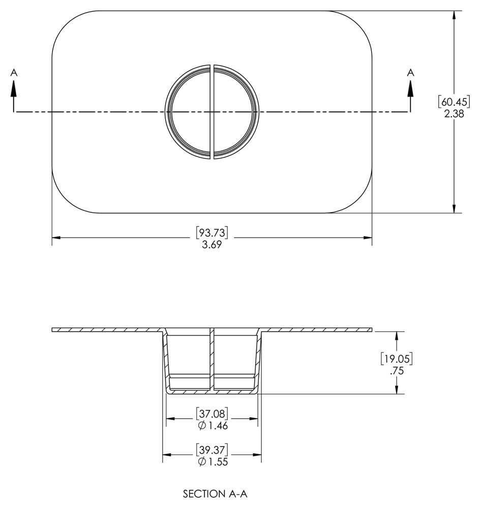 Caplugs SFP-24 SFP Series, Plastic Covers for Split-Flange Connections, LD-PE, to fit SAE 3000 lbs., 4 Bolt Hydraulic Flanges, Dash -24, Flange Size 1-1/2", Red, Pack of 100 (99191876)
