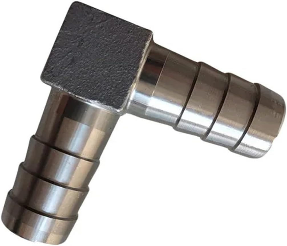 8mm-25mm Hose Barb 304 Stainless Steel Elbow Barbed Pipe Fitting Coupler Connector Adapter For Fuel Gas Water(15mm)