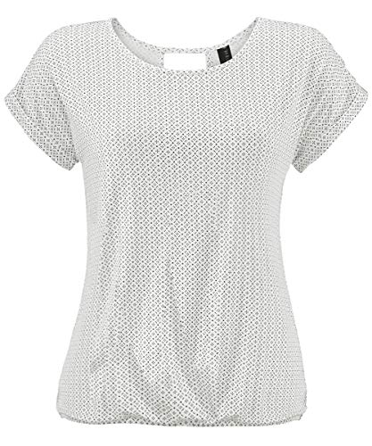 TrendiMax Damen T-Shirt Kurzarm Sommer Shirt mit Allover-Minimal Print...