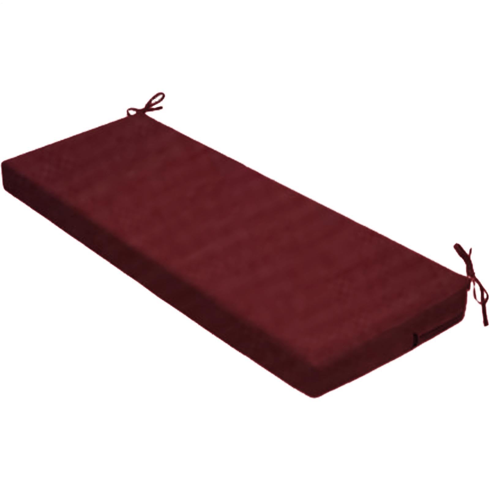 Coussin de siège de banc anti-dérapant rectangulaire pour des après-midis de détente sur la terrasse