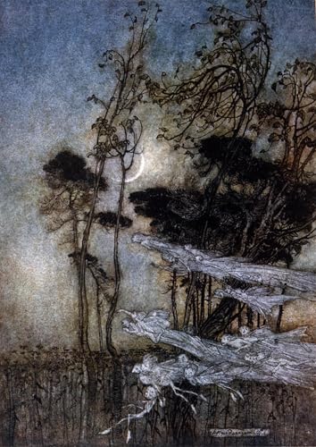 Tableaux peinture sur toile d'Arthur Rackham au design nordique elegant
