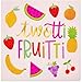 Sparkle and Bash Twotti Fruity Birthday Decorations Paper Cocktail Napkins, 50-Pack - 5 x 5 in Folded, Pink 2-Ply - Absorbent Napkins