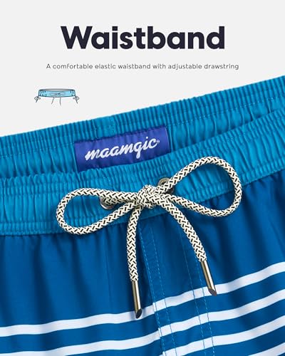 Image of maamgic Mens Swim Trunks Quick Dry Swim Shorts with Mesh Lining Funny Swimwear Bathing Suits 7inch