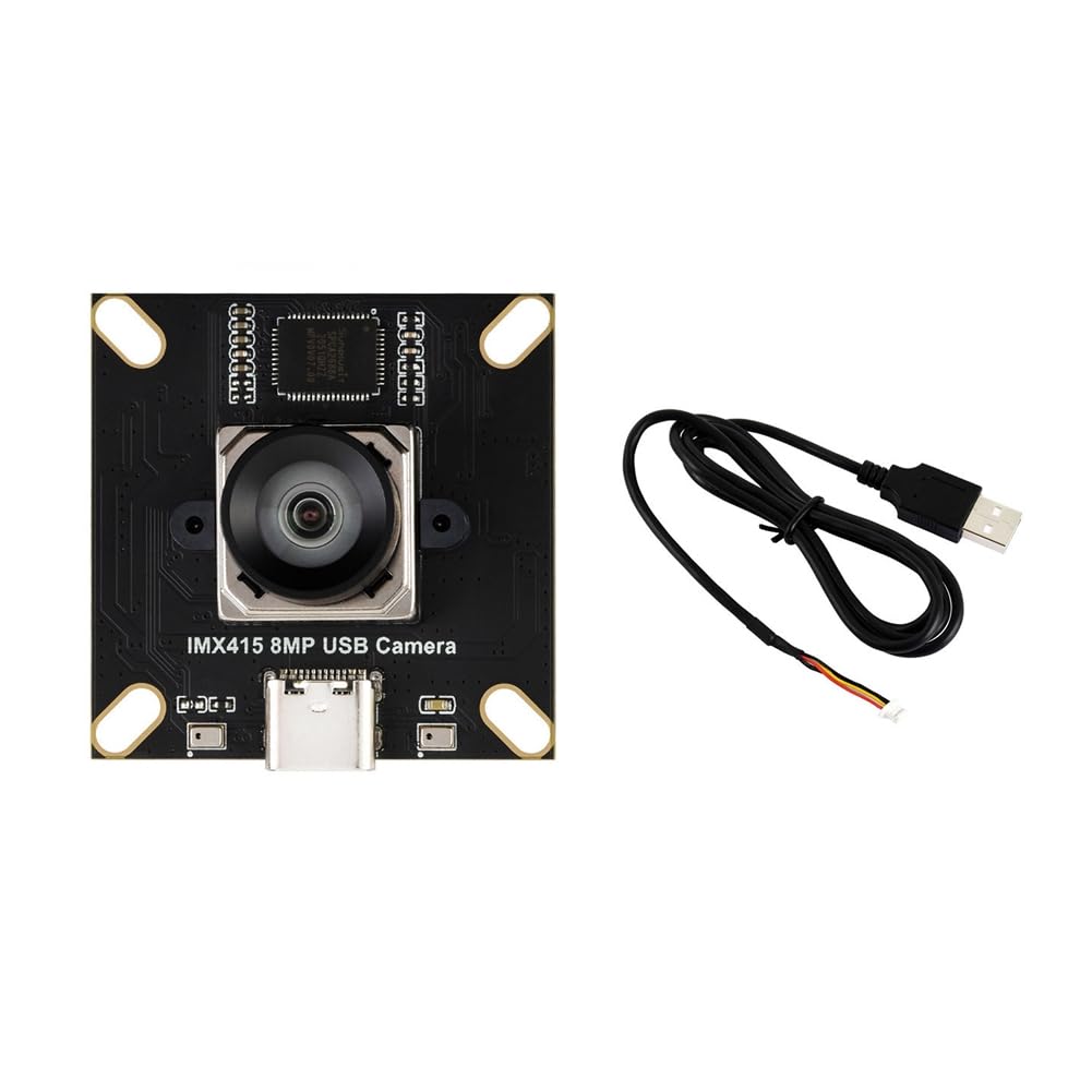 IMX415 8MP USB2.0 Type-C USB-Kameramodul 3840x2160 Full HD 95,5° D-FOV Verzerrungsfreies Objektiv mit Integrierten Dual-Mikrofonen