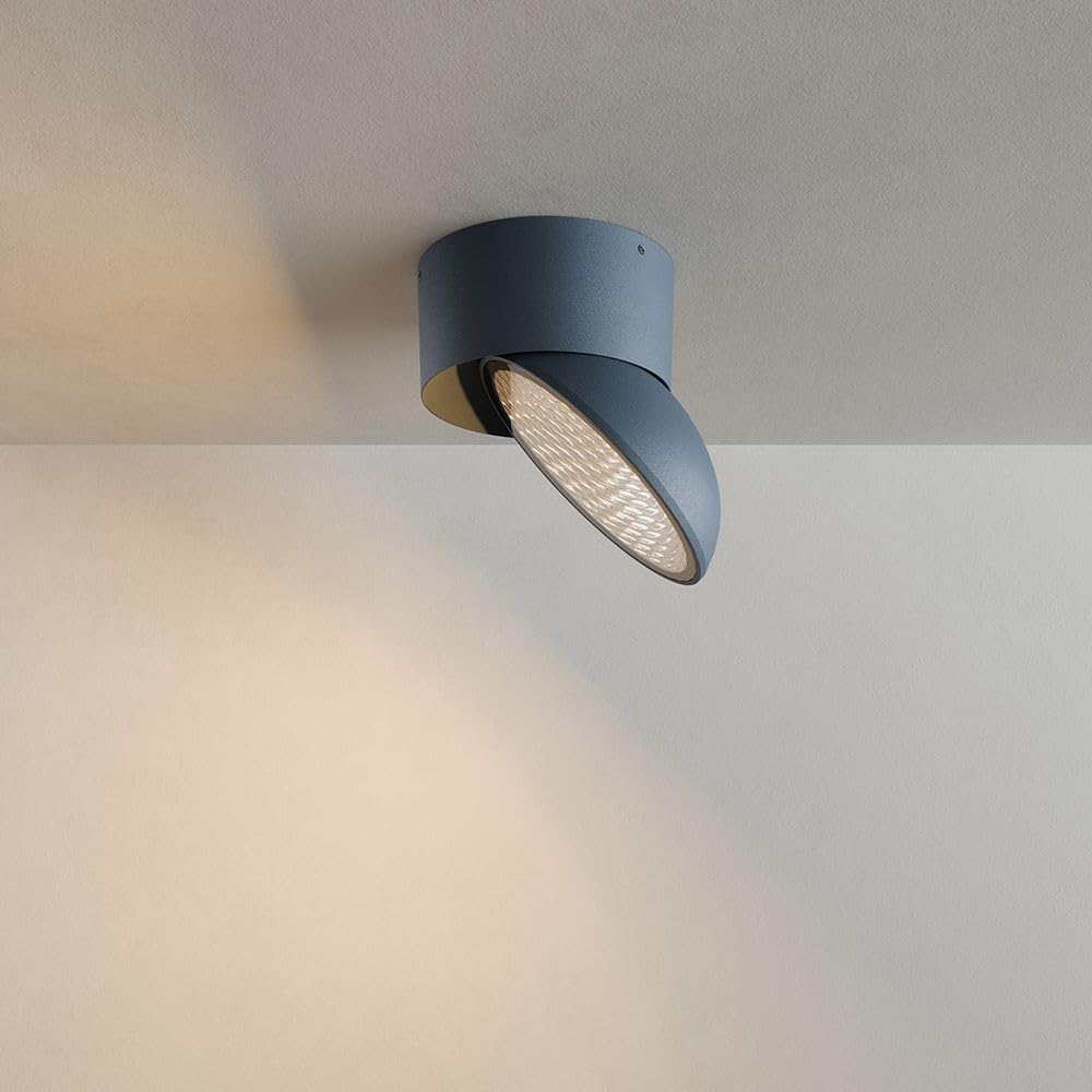 Santa Out LED Aussen-Deckenleuchte IP65 drehbar Anthrazit Extra Warmweiß 2700K