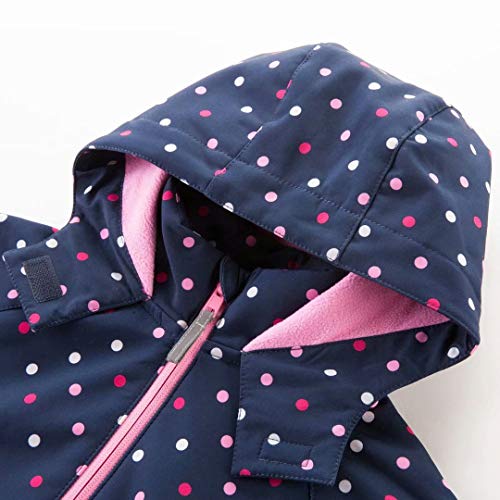 Image of MGEOY Kids Rain Jacket, Waterproof Lightweight Hooded Windbreaker for Boys Girls 4-14Y