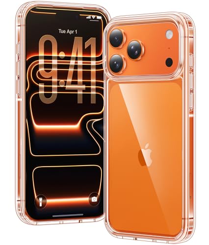 Voyahülle Clear Case for iPhone 17 Pro Max Ultra Thin Shockproof TPU Cover Anti-Yellowing Crystal Clear Phone Case for Apple iPhone 17 Pro Max - Clear