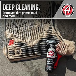 Adam's Rubber Mat & Liner Cleaner 16oz - Floor Mat Cleaner Restores Rubber, Plastic & Vinyl Mats For Car Detailing, Alos Works On Truck Bed Cargo Liners, Trunk Mat Accessories & More