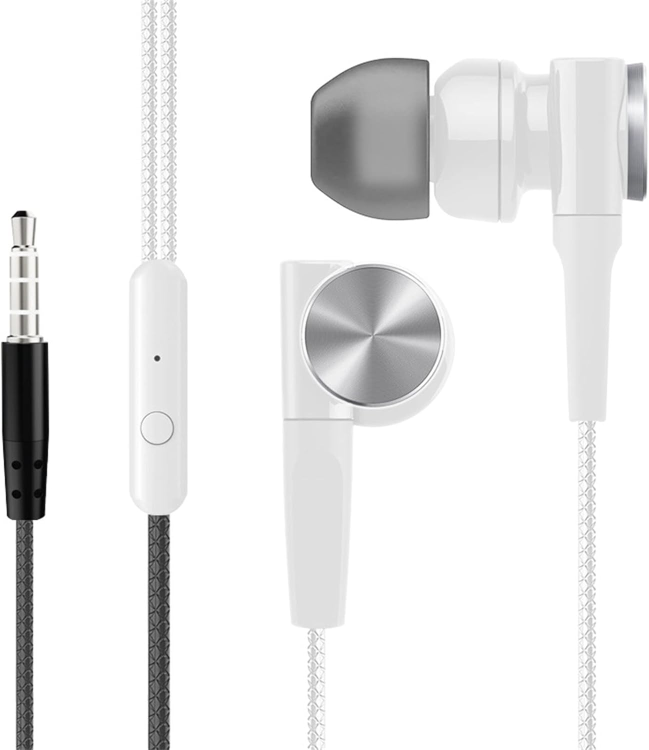 InEar Headphones with Mic 3.5mm Wired Headphones for iOS and Android Smartphones