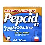 Maximum Strength Pepcid (famotidine) AC All-Day Heartburn Relief Medicine,  25 count