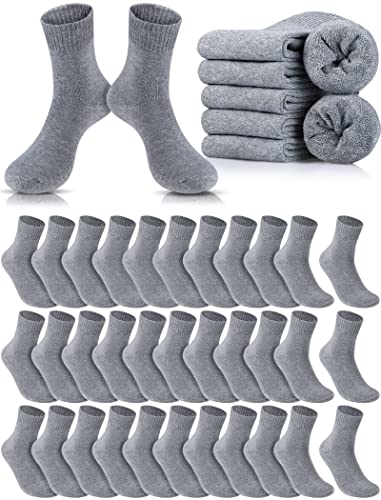 48 Pairs Thermal Warm Thick Winter Socks Bulk Heated Insulated Cold Hiking Boot Socks for Cold Weather