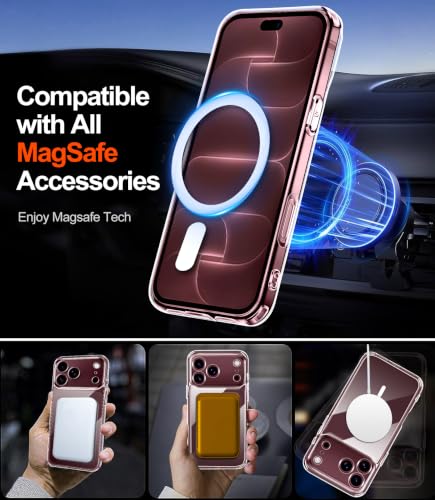 ivoler Klar Magnetisch Hülle für iPhone 18 Pro, 1 Handyhülle mit 2 Stück Panzer Schutz Glas… – Ansicht 3