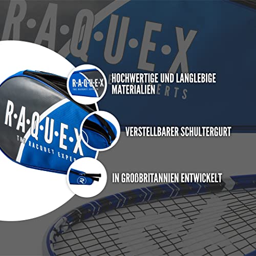 Raquex Rackethous Van Volledige Lengte– Squash- oder Badminton-Tragetasche für EIN, Zwei oder DREI Schläger. Doppel-/Dreifachtasche - Image 5