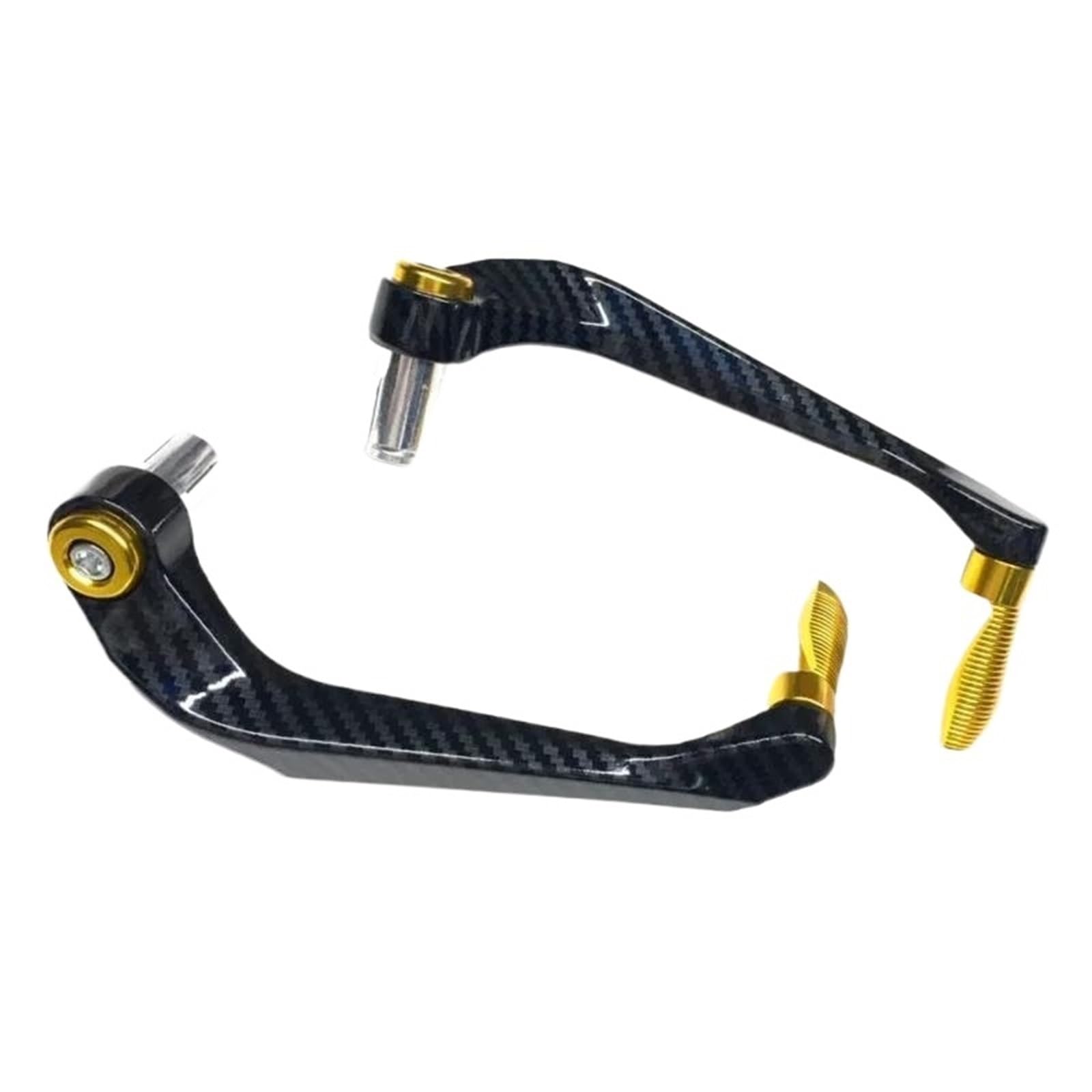 Hjtedhe Yellow Motorcycle Aluminum Alloy Handlebar Brake Clutch Lever Hand Guard Protector Motorcycle Brake Clutch(Yellow)