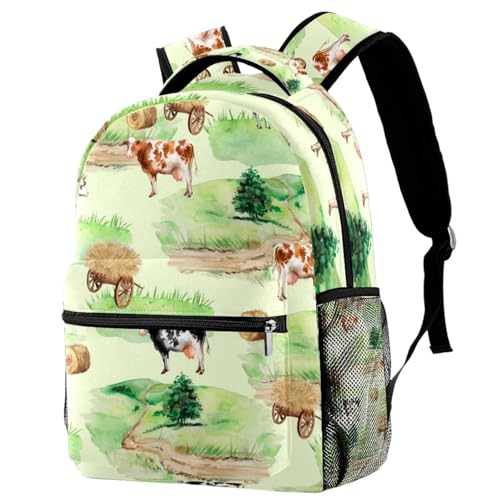 Sac à dos de voyage décontracté style vache pour vos sorties