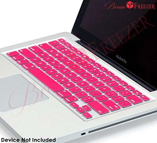 Image of Brain Freezer Keyboard Protector Compatible with MacBook Air 13 inch 2020 Release Model A2179 Soft Silicone Waterproof Dust-Proof Ultra Thin Keyboard Cover (Pink)