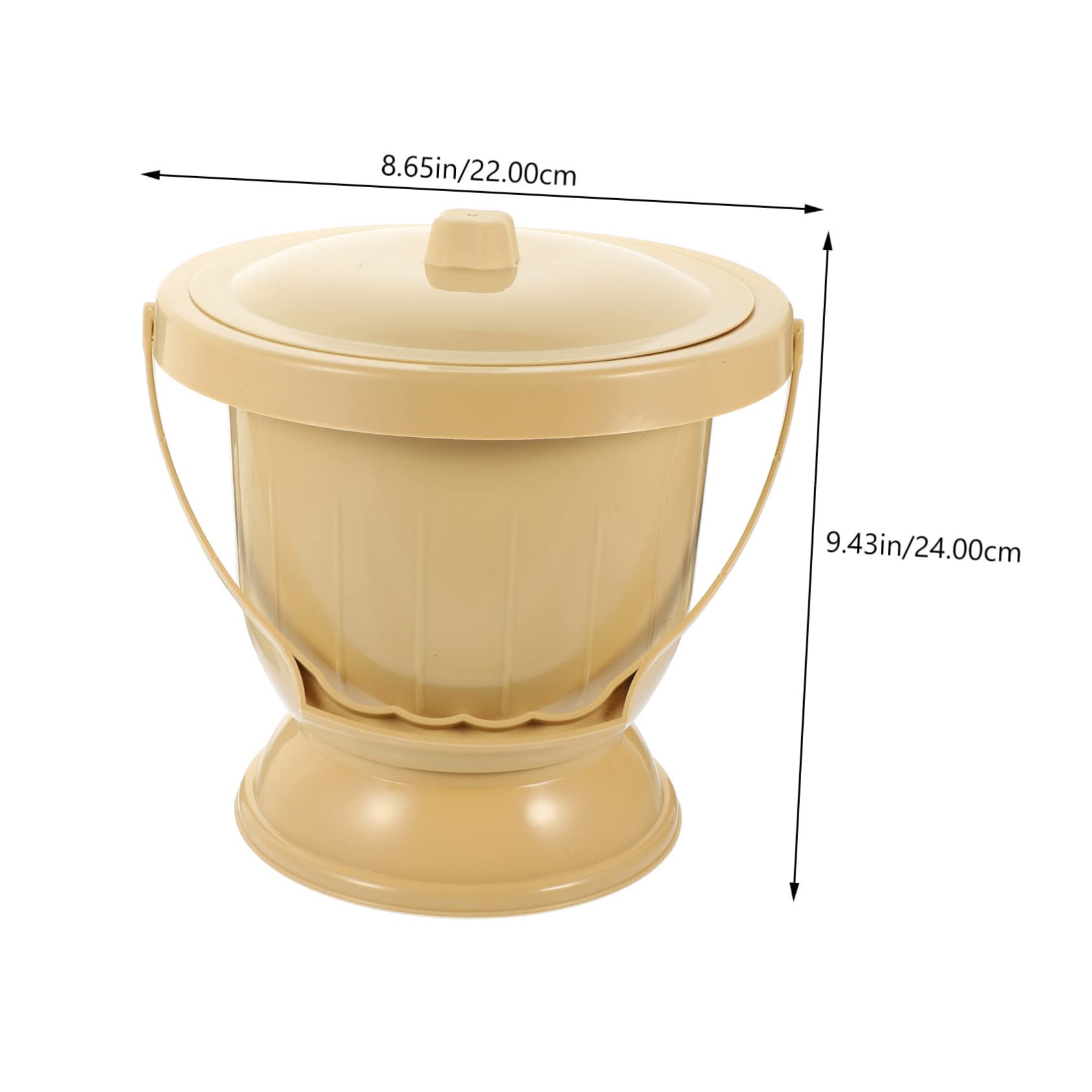 Gogogmee Chamber Pot Bedpan Urinal Pail Plastic Spittoon Adult Urine Pot Easy Clean Portable Random Color