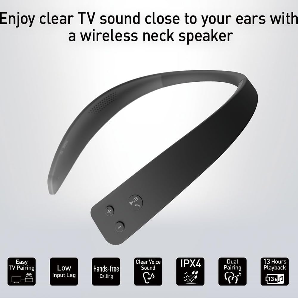 Panasonic SC-WN10 Wireless Wearable TV Neck Speaker Bluetooth