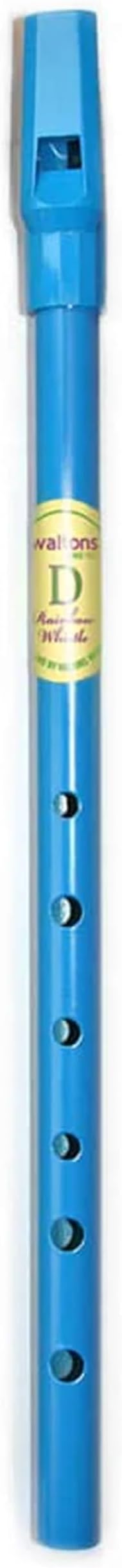 Blue Whistle Tube - Fun & Colorful Tin Whistle - Key of D - Irish & International Instrument - Perfect for Beginners