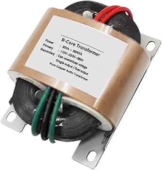 Amazon.co.jp: R型トランス 15W Rコア電源トランス デュアル出力 3線