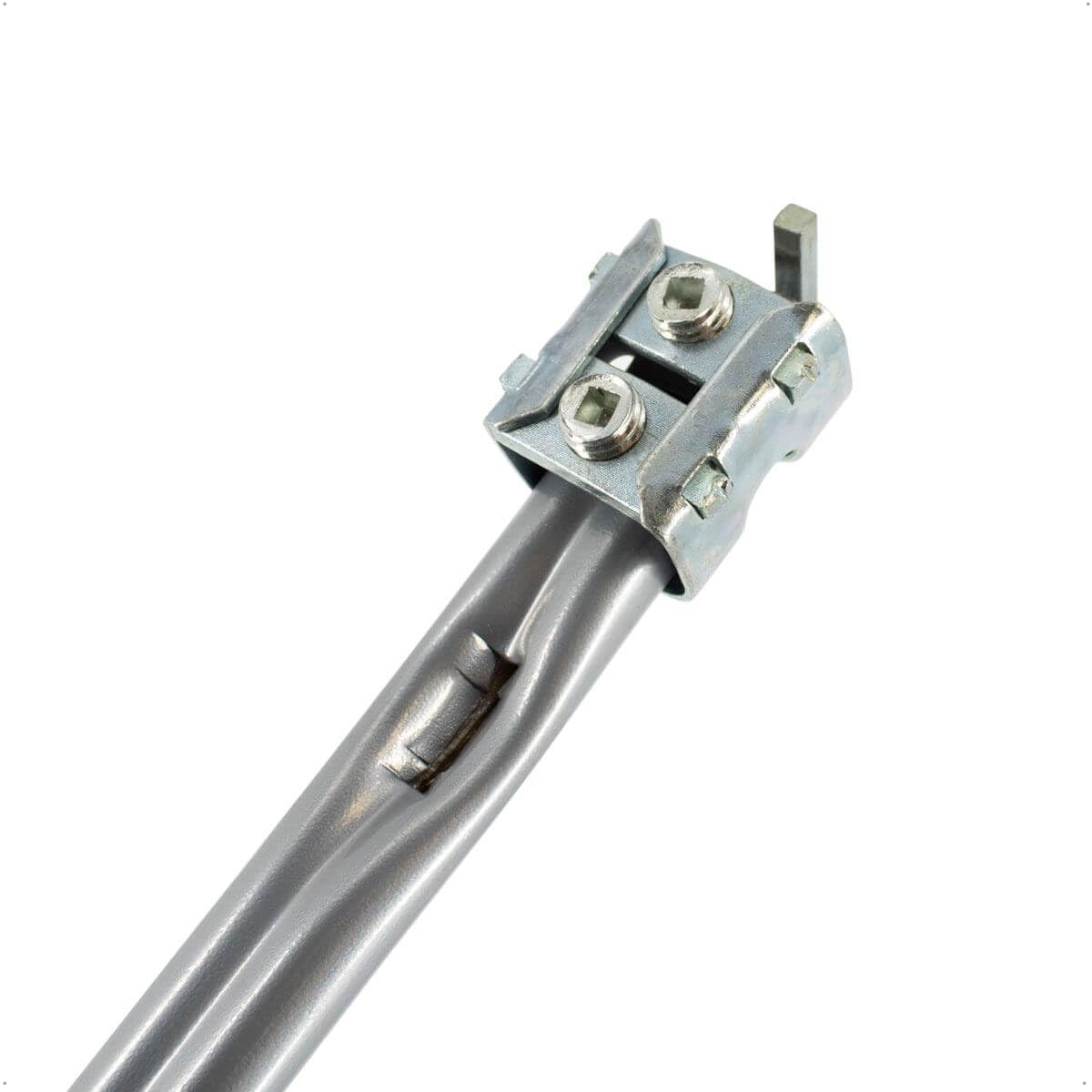 Rekord Sensenbaum 150 cm gebogen pulverbeschichtetes Metall inkl. Ring & Schlüssel