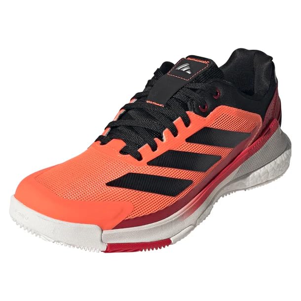 adidas Crazyquick Boost Padel Tênis masculino, Laranja lúcido/preto/vermelho lúcido, 42