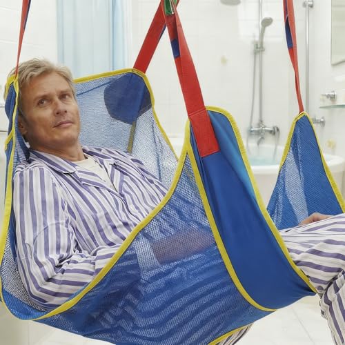 Eslinga de elevación para pacientes con correas ajustables para grúas de percha 6