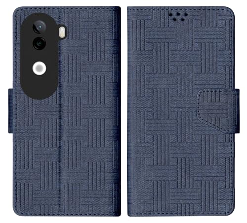 Image of SBMS Flip Cover for iQOO Z9s 5G / Vivo V40e 5G Back Cover Case with Magnatic Closure | Inbuilt Stand | Card & Money Pocket (Mat Blue)