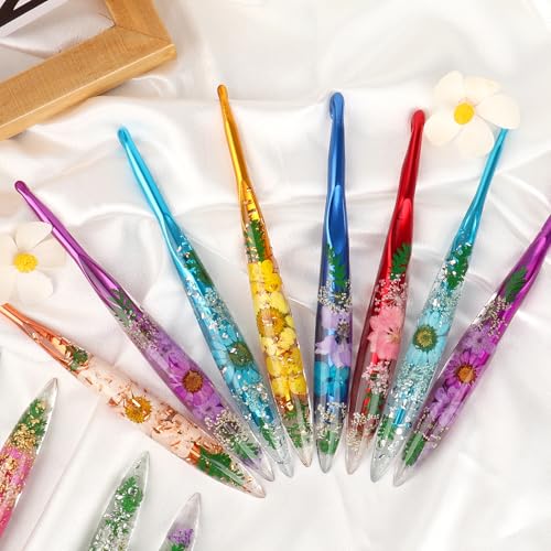 Image of Katech 3.0mm Crochet Hook for Arthritic Hands, Long Aluminum Inline Hooks