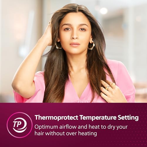 Philips Hair Dryer | Quick Gentle Drying with Thermoprotect Care | 1200 W | 3 Heat and Speed Settings with Cool Shots | HP8120/00 - Image 3