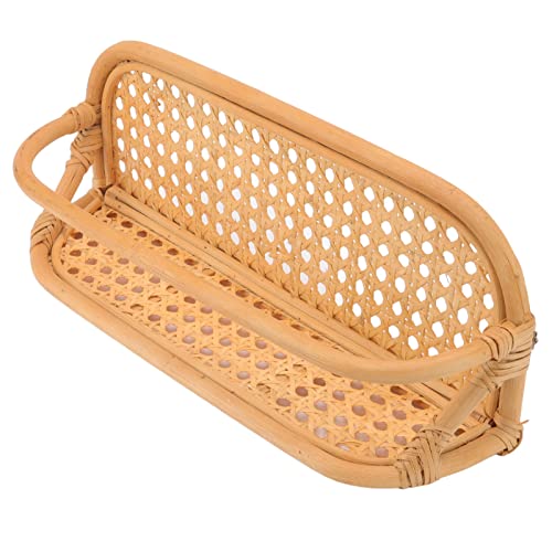 Étagère Murale en Rotin, Robuste, Fabriquée à la Main, pour Salle de Bain, Cuisine, Salon, Matériau Naturel