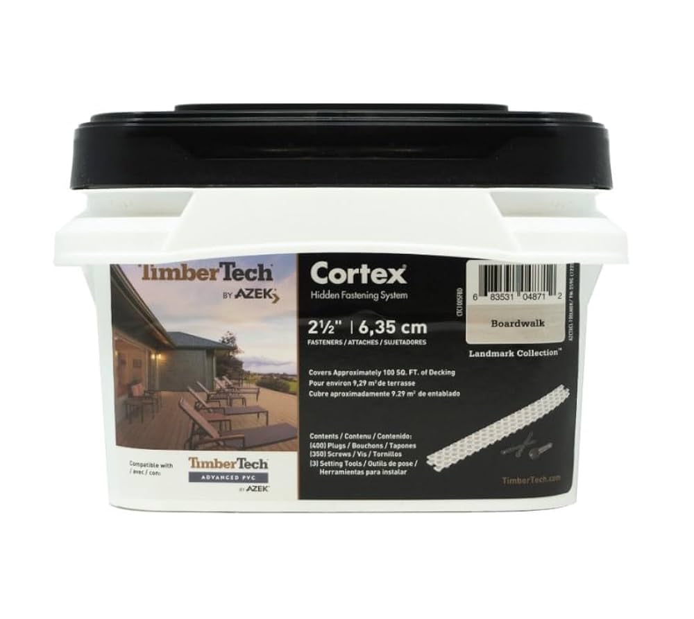 ggcrew outdoormonster ウォールナット TimberTech Collated Cortex Hidden Plug Fasteners – Boardwalk