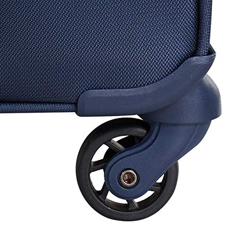 Image of Skybags Polyester 80.5 Cms Navy Blue Softsided Check-In 4 Spinner Wheels Carry-On Luggage (Stairw81Nbl), Small