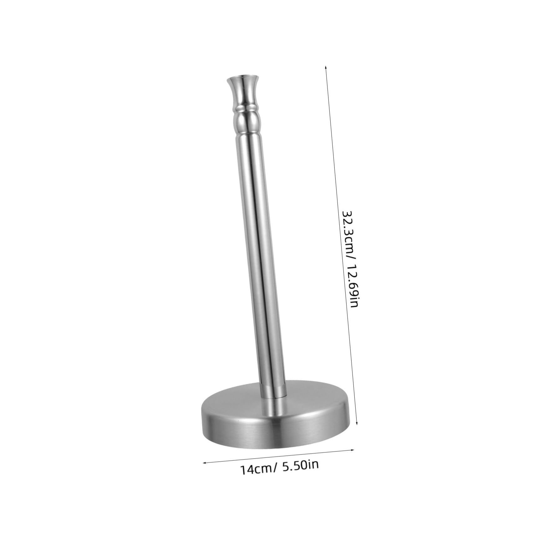 Acciaio Inox Porta Rotolo da Cucina Verticale 2 Pezzi