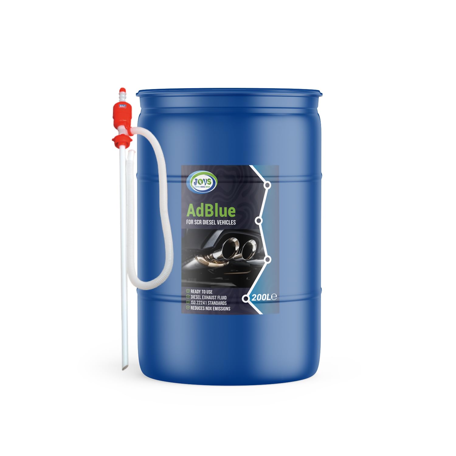 Sponsored Ad – AdBlue 200 Litre Barrel Universal Diesel Exhaust Fluid Additive For Car Commercial (SCR) -Crystal Clean Treatment, ISO 22241 Compliant, Injected into Engine Exhaust Gases – DEF