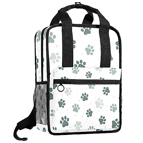 Sac à dos patte de chat multicolore pour l'école et les sorties